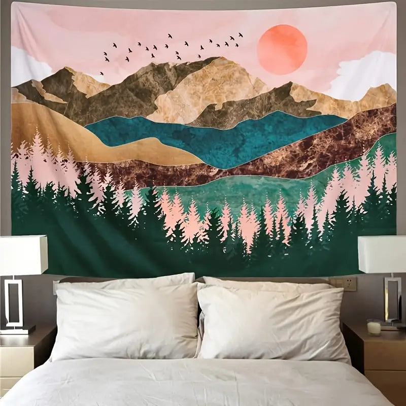 Mountain Sunset Tapestry ⛰️