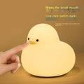 Silicone LED Night Light - Cute Cartoon Duck Design