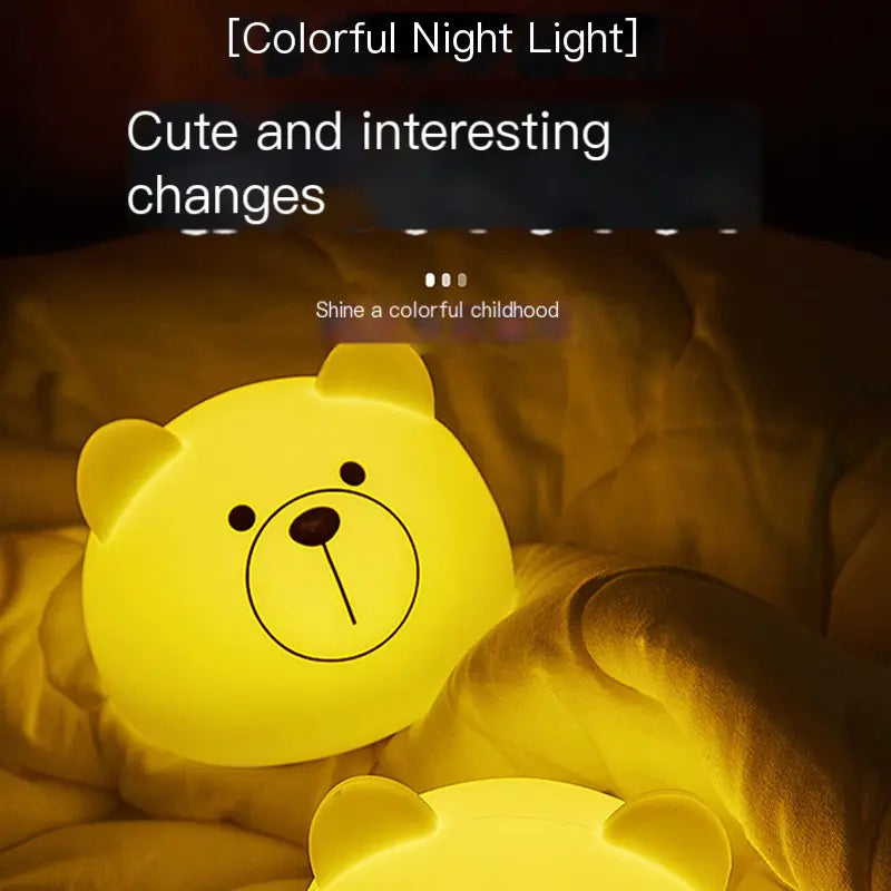 Wholesale Cute Silicone Night Light for Kids' Room