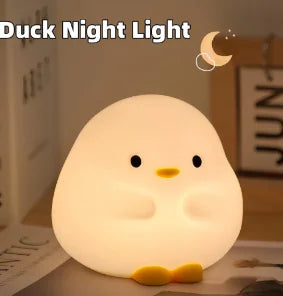 Cute Duck LED Night Lamp - Silicone Touch Sensor Light
